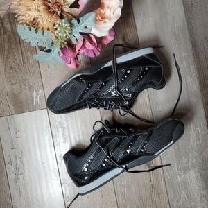 Dexter HEIDI Slide-Rite Bowling Shoes | Black Mesh/Patent | Women's Size 9M EUC